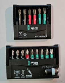 WERA BC10 Stainless 1 + WERA BC6 Impactor 1 - sady bitů NOVÉ