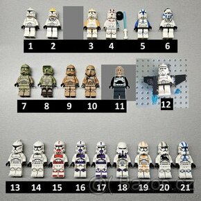 LEGO Minifigurky 2/6 Clone Troopers - 1