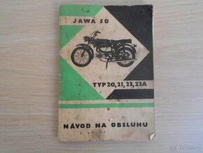 Jawa 50 typ 20,21,23,23A návod na obsluhu