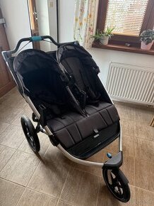 Dvojkočárek Thule Urban Glide 2 black + korbička