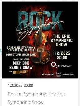 ROCK IN SYMPHONY: THE EPIC SYMPHONIC SHOW. 1.2.2025.