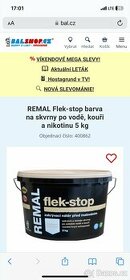 REMAL Flek-STOP barva na skvrny po vodě,kouři,nikotinu, TOP - 1