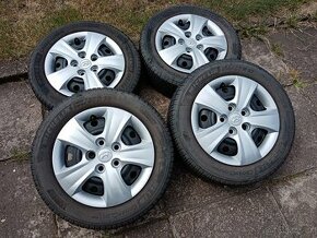 Celoroční kola 15ky 5x114.3 pneu 80% HYUNDAI KIA MAZDA - 1