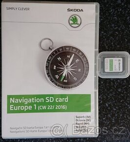 Navigace - Mapy Škoda Octávia, Rapid, Fabia, SuperB Kodiaq