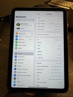 iPad Mini 6, 256GB, Wi-Fi + Cellular (LTE) – Nejvyšší konfig