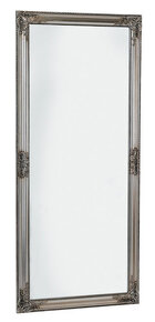 Barokní zrcadlo stříbrné dřevěné s fazetou 162x72cm - 1