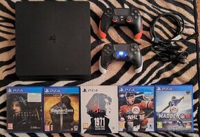 PLAYSTATION 4 1TB, DVA ÚPLNĚ NOVÉ OVLADAČE A HRY