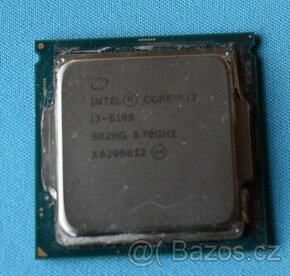 CPU Intel i3-6100 3,7 MHz + chladič