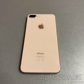 iPhone 8 Plus 64GB gold, pěkný stav, 12 měsíců záruka