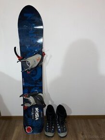 Snowboard + boty - 1