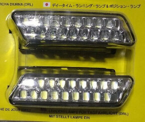 Světla denního svícení RL hom. 18 LED 10cm on/off 12/24V. - 1