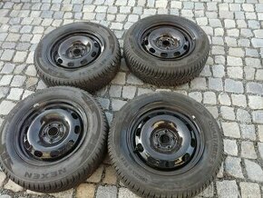 ZIMNÍ PNEU + DISKY 195/65R15 VW SEAT ŠKODA