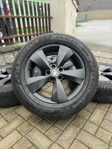 ORIGINÁL Alu Škoda NANUQ R17, 5x112 - TOP STAV - 1