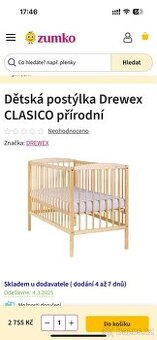 Dětská postýlka Drewex