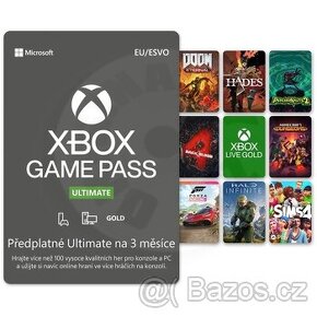 Game Pass Ultimate 3 Měsíce Xbox One, Xbox Series S/X, Pc