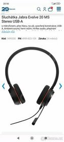 Jabra Evolve 20 ms stereo USB-A