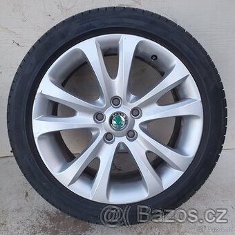 Alu kola Škoda Superb 17" 5x112, letní Bridgestone 225/45R1