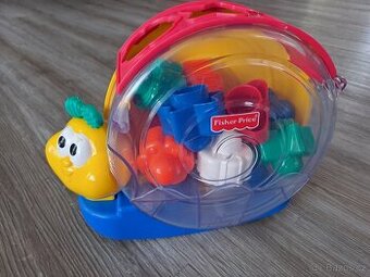 Fisher price šnek vkládačka se zvuky