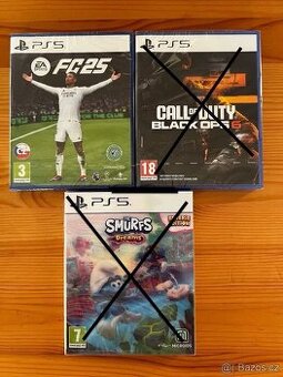 COD BO6, The Smurfs a FC25 - PS5