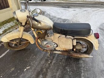 Jawa 250 automatic, přepsatelné doklady, stará SPZ