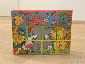 Vkládací kostky a puzzle v jednom