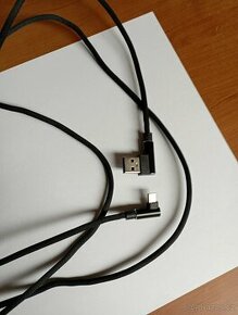 Kabel USB 90° - micro USB 90°