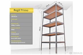 Regály Marbo 5ks, nosnost 500kg a 800kg - 1