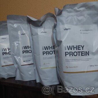 4x 1 kg Vilgain Whey Protein ⁠slazený stévií - 1