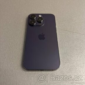 iPhone 14 Pro 256GB deep purple, pěkný stav, rok záruka