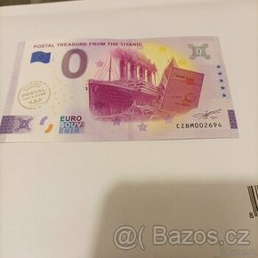 0 euro souvenír postal treasure from the Titanic s pritiskom