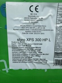 Prodám nepoužitý extrudovaný polystyren XPS 300 HP L. - 1