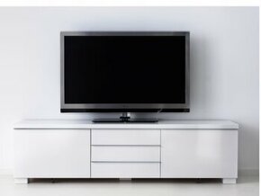 Tv stolek bilý lak180x40x41 - 1