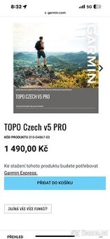 Garmin TOPO CZECH V5