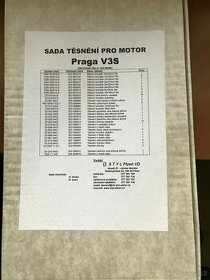 Praga V3S - sada těsnění pro motor