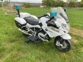 Dětská elektrická motorka BMW R 1200 RT s policejními majáky - 1