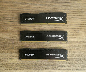 3x DDR3 Kingston HyperX Fury 1600MHz CL10 (3 x 4GB)