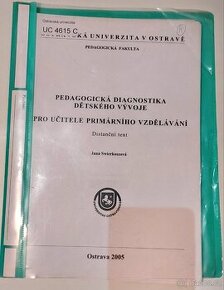 Pedagogická diagnostika dětského vývoje pro uč. prim. vzděl. - 1