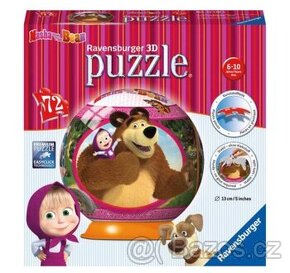 RAVENSBURGER Puzzleball Máša a medvěd 72 dílků - NOVÁ