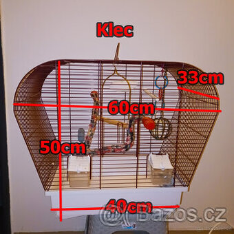 Prodám zařízenou klec+koupelna+přepravku