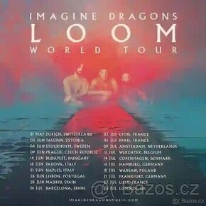 Koupim 2 listky na sezeni na Imagine Dragons