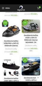 Zavážecí lod´ GPS loďka na ryby sonar