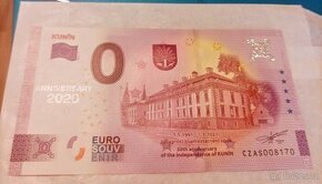 0 euro souvenír obec Kunin Anniversary