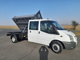 Ford Transit double kabina + 3 stranný sklápěč 2.4 TDCI