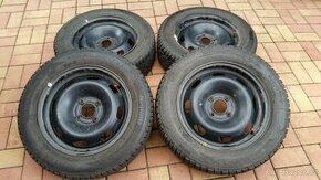 Zimní sada 4x108 R15 pneu 195/60/15 Peugeot, Citroen