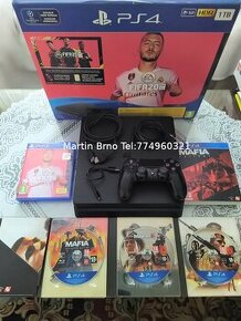 Herní konzole Sony Playstation 4 SLIM 500GB - TOP STAV