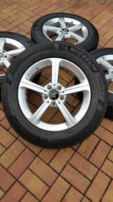 ALU kola MERCEDES 5x112 R17 zánovní zimní sada p. 215/65/17 - 1