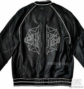 Kožená bunda bomber "NEVER BREAK" ZARA