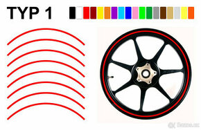 Samolepící proužky na ráfky, kola - 1