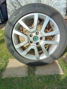 Originál AL Škoda yeti 5x112 R17 + pneu