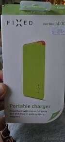 Powerbanka FIXED Zen Slim 5000 mAh, limetková

